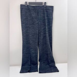 Loft Wide Leg Dress Pants Size 12 Heathered Gray